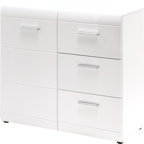 Kommode >M-402< (BxHxT: 96x86x40 cm) in weiss - 96x86x40cm (BxHxT)