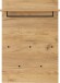 Garderobenpaneel >M-392< (BxHxT: 75x110x30 cm) in braun - 75x110x30cm (BxHxT)