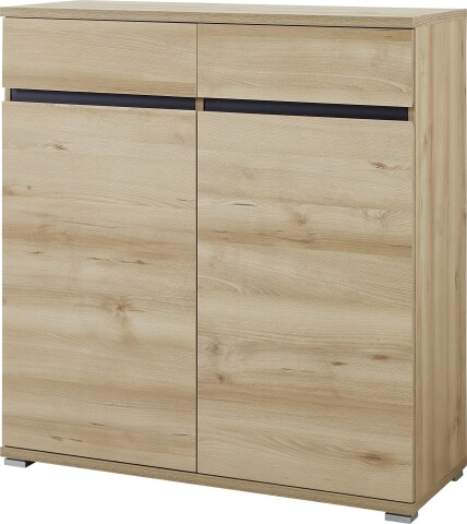 Kommode >M-401< (BxHxT: 96x103x40 cm) in braun | hellbraun - 96x103x40cm (BxHxT)