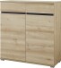 Kommode >M-401< (BxHxT: 96x103x40 cm) in braun | hellbraun - 96x103x40cm (BxHxT)
