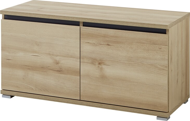 Schuhbank >M-401< (BxHxT: 96x52x40 cm) in braun | hellbraun - 96x52x40cm (BxHxT)