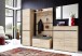 Schuhbank >M-401< (BxHxT: 96x52x40 cm) in braun | hellbraun - 96x52x40cm (BxHxT)