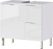 Waschbeckenunterschrank >M-415< (BxHxT: 60x56x34 cm) in weiss - 60x56x34 (BxHxT)