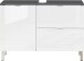 Waschbeckenunterschrank >M-415< (BxHxT: 80x56x34 cm) in anthrazit | weiss