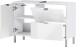 Waschbeckenunterschrank >M-415< (BxHxT: 80x56x34 cm) in weiss - 80x56x34 (BxHxT)