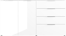 Sideboard >M-404< (BxHxT: 184x102x42 cm) in weiss - 184x102x42cm (BxHxT)