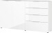 Sideboard >M-404< (BxHxT: 184x102x42 cm) in weiss - 184x102x42cm (BxHxT)