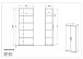 Aktenschrank >M-416< (BxHxT: 80x200x40 cm) in anthrazit | hellbraun