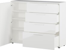 Sideboard >M-403< (BxHxT: 135x107x40 cm) in weiss -...