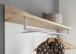 Garderobenpaneel >M-407< (BxHxT: 96x147x29 cm) in weiss | braun