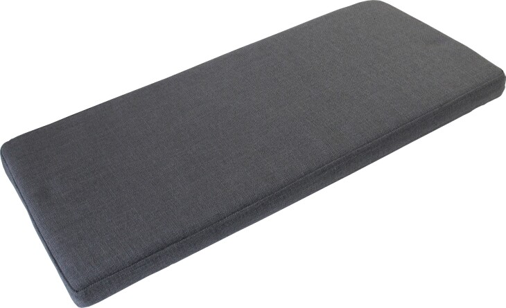 Sitzkissen >M-400< (BxHxT: 95x6x35 cm) in anthrazit aus Stoff - 95x6x35 (BxHxT)