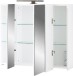 Spiegelschrank >M-391< (BxHxT: 76x71x23 cm) in weiss - 76x71x23cm (BxHxT)