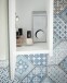 Spiegelschrank >M-391< (BxHxT: 76x71x23 cm) in weiss - 76x71x23cm (BxHxT)