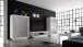 TV-Board >Sky< (BxHxT: 156x45x50 cm) in Weiss Lack matt / Beton-Optik