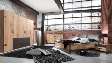 Kleiderschrank >Detroit< (BxHxT: 250x216x58 cm) in Plankeneiche