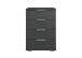 Nachtkommode >Easy Plus< (BxHxT: 52x74x38 cm) in graphit - 52x74x38cm (BxHxT)