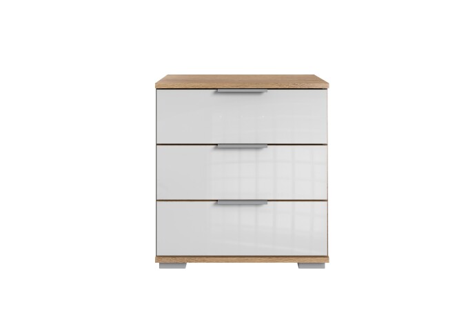 Nachtkommode >Easy Plus< (BxHxT: 52x58x38 cm) in Plankeneiche - 52x58x38 (BxHxT)