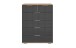 Schubkastenkommode >Easy Plus< (BxHxT: 82x102x42 cm) in Plankeneiche