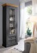 Vitrine >WZ-0133< (BxHxT: 79x214x42 cm) in grau - 79x214x42 (BxHxT)