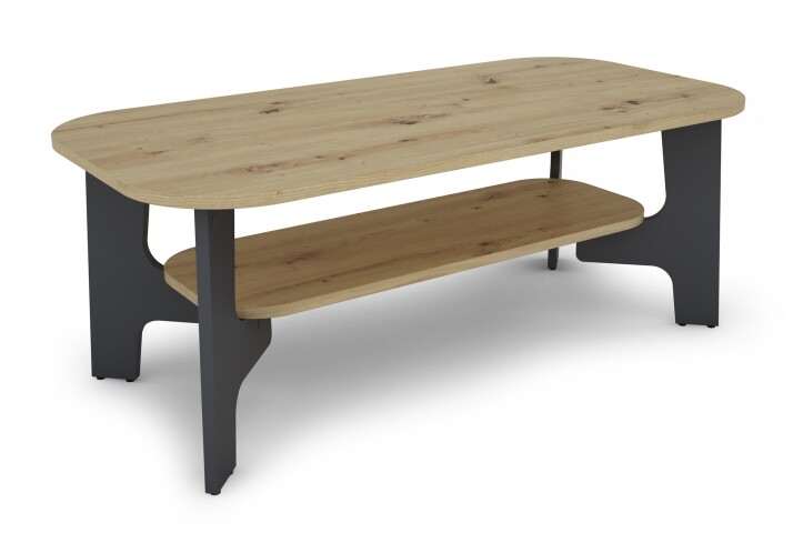Couchtisch >JONNY< (BxHxT: 110x42,5x55 cm) in Artisan - 110x42,5x55cm (BxHxT)