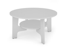 Couchtisch >JONNY< (BxHxT: 80x42,5x80 cm) in weiß - 80x42,5x80cm (BxHxT)