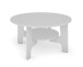 Couchtisch >JONNY< (BxHxT: 80x42,5x80 cm) in weiß - 80x42,5x80cm (BxHxT)