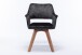 Stuhl >KLARA< (2er-Set) in grau aus Samt - 52x89x63,5cm (BxHxT)