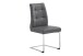 Esszimmerstuhl >MARLEN-XXL< (2er-Set) in grau aus Microfaser - 47x96x62 (BxHxT)