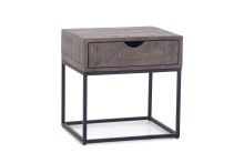 Nachttisch >SAMUEL< (BxHxT: 45x45x35 cm) in grau -...