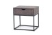 Nachttisch >SAMUEL< (BxHxT: 45x45x35 cm) in grau - 45x45x35 (BxHxT)