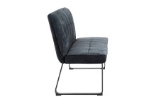 Bank >TALEA< (BxHxT: 140x92x59 cm) in grau aus Microfaser - 140x92x59cm (BxHxT)