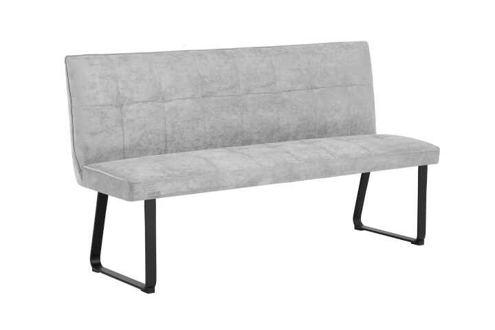 Bank >TALEA< (BxHxT: 160x92x59 cm) in hellgrau - 160x92x59 (BxHxT)
