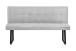 Bank >TALEA< (BxHxT: 160x92x59 cm) in hellgrau - 160x92x59 (BxHxT)
