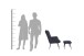 Sessel >UTA< (BxHxT: 72x97x80 cm) in grau aus Cord - 72x97x80cm (BxHxT)