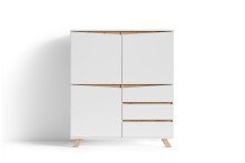 Highboard >VALENTIN< (BxHxT: 120x137x38 cm) in...