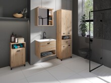 Midischrank >WELLNESS< (BxHxT: 42x77,5x31 cm) in Eiche/Artisan