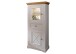 Vitrine >WZ-0133< (BxHxT: 79x177x42 cm) in weiß aus Kiefer - 79x177x42cm (BxHxT)