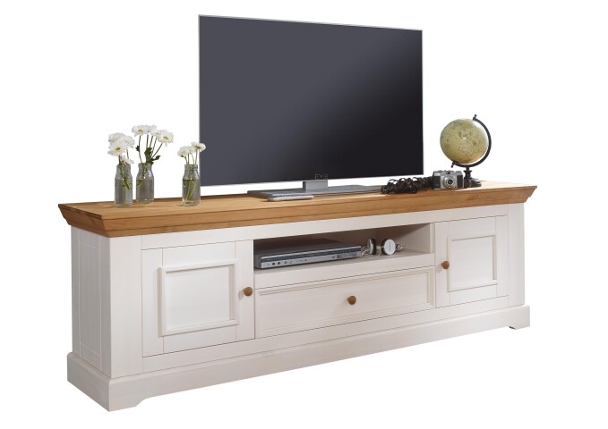 Lowboard >WZ-0133< (BxHxT: 189x60x42 cm) in weiß - 189x60x42 (BxHxT)
