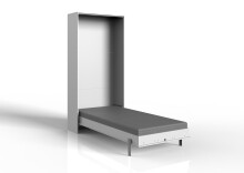 Klappbett >JUIST< (BxHxT: 102x213x43 cm) in WEISS - 102x213x43cm (BxHxT)