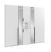 Kleiderschrank >VANEA< (BxHxT: 225x210x58 cm) in WEISS - 225x210x58cm (BxHxT)