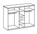 Kleiderschrank >VANEA< (BxHxT: 225x210x58 cm) in PLANKENEICHE NACHBILDUNG