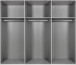 Kleiderschrank >ERNIE< (BxHxT: 270x210x65 cm) in WEISS - 270x210x65cm (BxHxT)