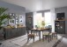 Buffet >WZ-0133< (BxHxT: 104x214x69 cm) in grau - 104x214x69 (BxHxT)