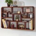 Wandregal >529< (LxBxH: 80x12x55 cm) in Braun aus Sheesham - 80x12x55cm (LxBxH)