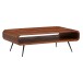 Couchtisch 90x55x30 cm Sheesham Massivholz/Metall Sofatisch Eckig, Wohnzimmertisch mit Stauraum, Kaffeetisch Massiv, Kleiner Tisch Beistelltisch Wohnzimmer Modern Rechteckig