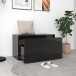 Schuhbank >3008431< (LxBxH: 80x40x45 cm) in Hochglanz-Schwarz - 80x40x45 (LxBxH)