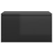 Schuhbank >3008431< (LxBxH: 80x40x45 cm) in Hochglanz-Schwarz - 80x40x45 (LxBxH)