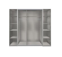 Dreh-/Schwebetürenschrank >LOTTO< (BxH: 227x210 cm) HICKORY OAK RAW STEEL