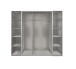 Dreh-/Schwebetürenschrank >LOTTO< (BxH: 227x210 cm) in WEISS - 227x210cm (BxH)