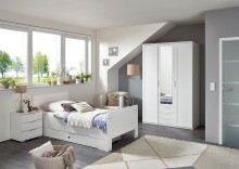 Bett >NADJA< (BxH: 108x85 cm) in WEISS - 108x85cm...